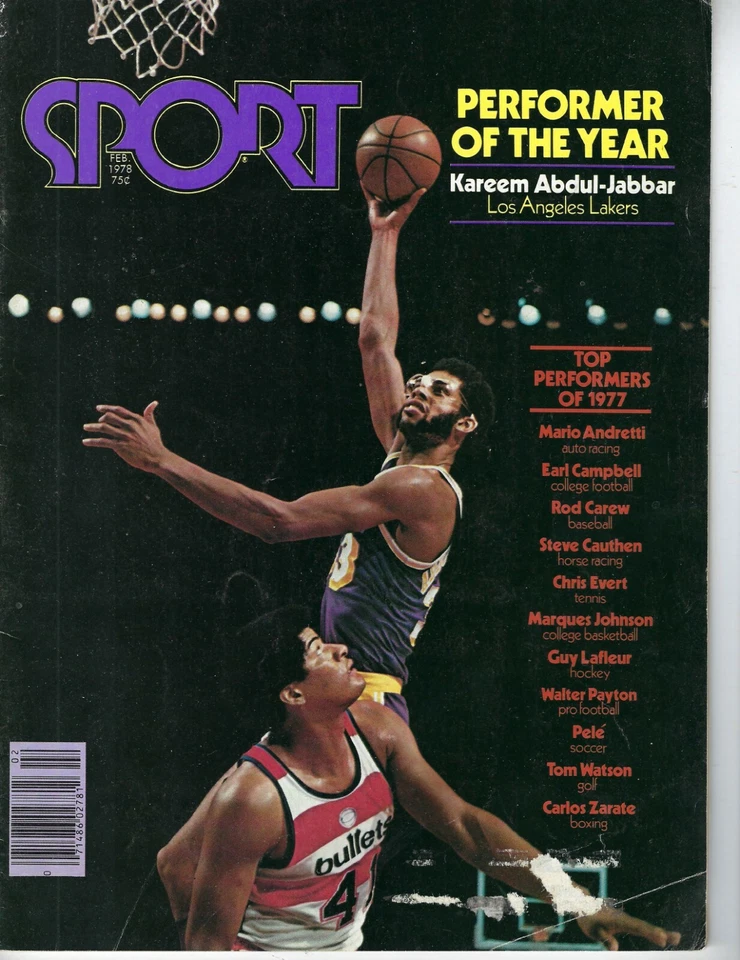 1978 Sport magazine basketball Kareem Abdul Jabbar Los Angeles Lakers GOOD - Image 1 of 1