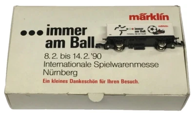 Z Marklin 1990 Toy Fair immer am Ball Container Car DB NIB - Image 1 of 4