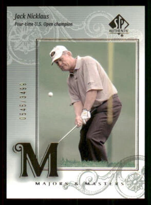 2002 SP Authentic #123 Jack Nicklaus MM /3499 - Image 1 of 2