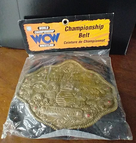 VERY RARE WCW Championship Belt Halloween 1999 Paper Magic Group WWE NIP Cover