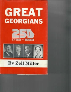 Great Georgians by Miller, Zell 1983 HBDJ Signed - Foto 1 di 2