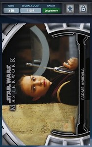 Star Wars Card Trader DIGITAL Lot of 5 different PADME AMIDALA cards Lot B