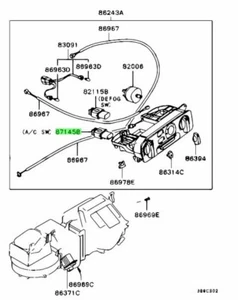 Interruptor, aire acondicionado para: Mitsubishi Lancer Evo 5 6 CP9A - Imagen 1 de 1