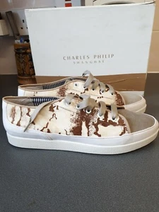 Charles Philip Shangai Kalbshaar Sneaker EU 40 UK 7 Animal Print - Bild 1 von 6