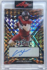 2022 Leaf Exotic Encased AUSTIN STOGNER Mosaic Tiger AUTO SP 3/8 Sooners