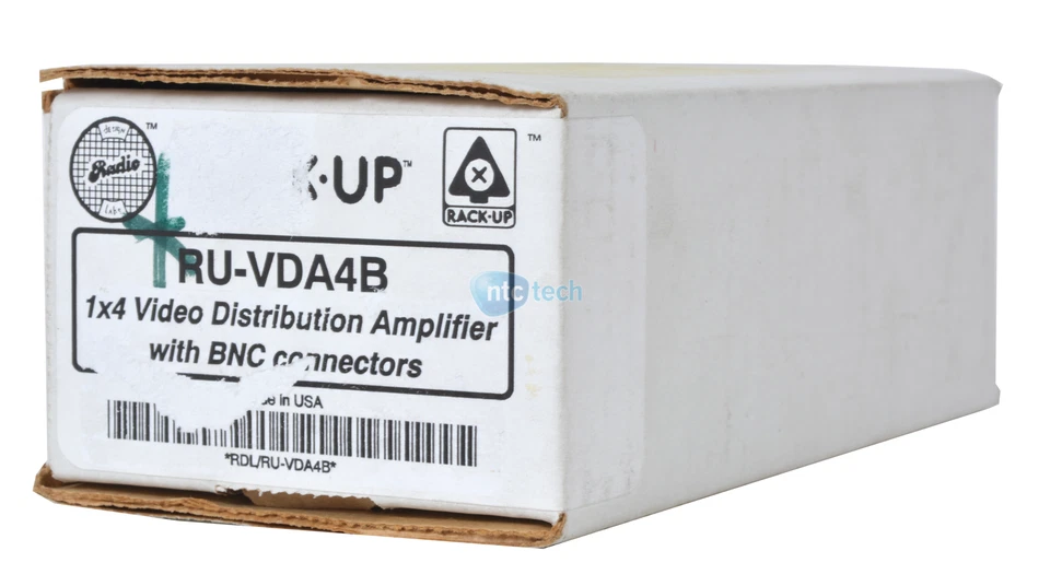 RDL RU-VDA4B NTSC/PAL Video Distribution Amplifier - 1x4 - BNC Radio Design Lab - Image 1 of 1
