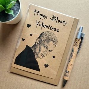 Buffy The Vampire Slayer Valentines Card - Spike Happy Bloody Valentines day - Picture 1 of 4