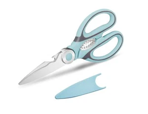 Kitchen Shears Scissors Heavy Duty, Multi-Purpose Stainless Steel Sharp, Green - Picture 1 of 7