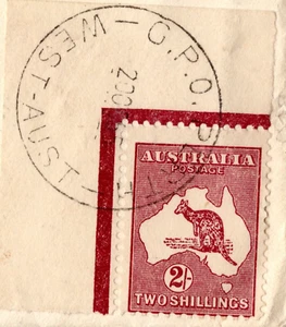AUSTRALIA Air Mail 2s ROO Cover *CORNER MARGINAL* Perth 1935 Ohio {samwells}YL19 - Picture 1 of 14