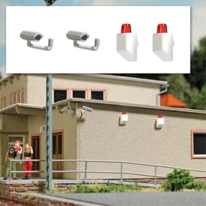 Busch 7755 mini set telecamere di sorveglianza e sistemi di allarme, scala H0 - Foto 1 di 1