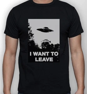 I WANT TO LEAVE T-Shirt X Files Inspired Brexit Trump Tories - Bild 1 von 2