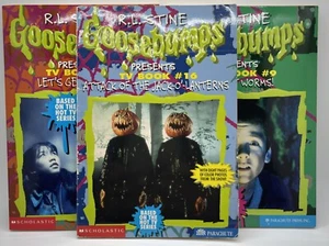 3-GOOSEBUMPS TV BOOKS #9 11 16 ATTACK OF THE JACK-O Lets Get Go Eat STINE 97 Lot - Picture 1 of 16