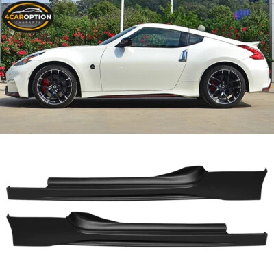 Fits 09-20 Nissan 370Z NS Style Side Skirts Rocker Panel Extension Lip 2PC PP - Image 1 of 4