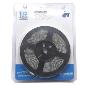 Tape Light 12V 150 LED 5M with PSU RGB IP65 HOME WORK KITCHEN BAR - Picture 1 of 3