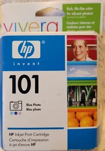 NEW Genuine Sealed HP 101 / 102 Cartridges Blue Photo Exp 3/2008 Fast Free Ship - Picture 1 of 3