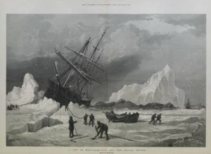 A nip in Melville Bay, off the Devil's Thumb. Greenland. Arctic expedition 1875 - Picture 1 of 2