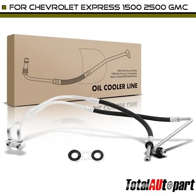 Entrada y salida de línea de enfriador de aceite para Chevrolet Express 1500 2500 GMC 96-04 V6 4,3 L Foto 1 de 4