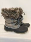 Khombu Wp Black Slope Women Faux Fur # 1056065 Winter Boots Sz 7