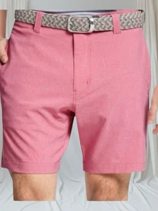 M Maelreg Proflex Golf Shorts Size 30 Inseam 7 Inches Pink New - Picture 1 of 4