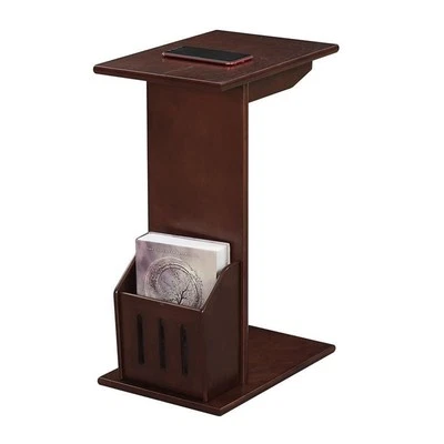 Convenience Concepts Designs2Go Abby Magazine C End Table in Espresso Wood - Image 1 of 4