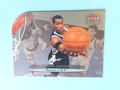 2003-04 FLEER ULTRA STEPHEN JACKSON #20 PLATINUM MEDALLION NO #/100 SPURS - Image 1 of 2