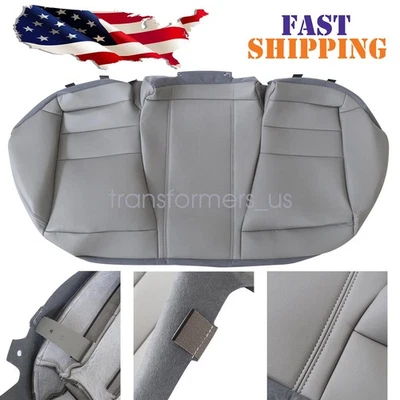 Cubierta de asiento de cuero gris con parte inferior lateral del banco trasero apto para Honda Accord 2008 a 2012 Foto 1 de 4