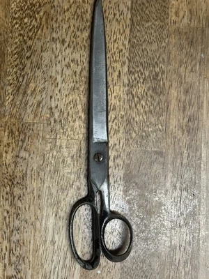 Vtg WARNER Accuracy Tools 12" Blade Sewing SHEARS SCISSORS NICE! USA - Image 1 of 4