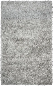 3x5 Rizzy Rugs Gray Solid Monochrome Plush Door Mat UR344A - Aprx 3' 6" x 5' 6" - Picture 1 of 3