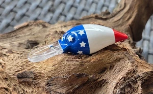 CUSTOM PAINTED Wackelwarze Crankbait NEU (ROT, WEISS UND BLAU) - Bild 1 von 6