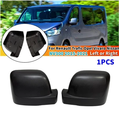 Side Wing Mirror Cover Cap For Renault Trafic Opel Vivaro Nissan NV300 2015-2021 - Image 1 of 4