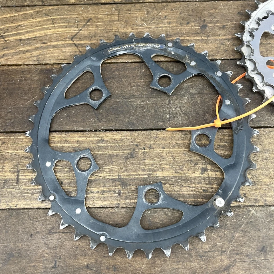 Vintage Shimano Deore LX Hyperdrive-C Chainring Set 94/58 BCD 42T 32 22T M560 - Image 1 of 4