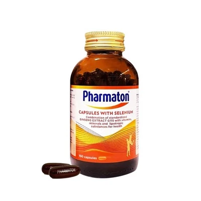 1x FARMATON con Ginseng G115 (100 Comprimidos) Ginseng y Selenio Potenciador de Energía Foto 1 de 4