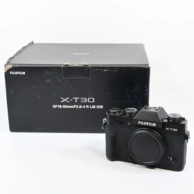 Fujifilm X-T30 Fuji Mirrorless Digital Camera BLACK with ACCESSORIES - BOXED! - Image 1 of 4