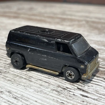 1974 Hot Wheels Chevrolet Super Van Black On Black — Hong Kong —FAST SHIPPING! - Image 1 of 4