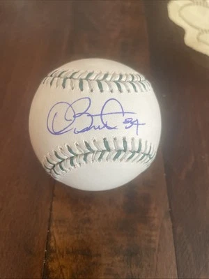 Béisbol autografiado por Dave Stewart Oakland Athletics certificado MLB Foto 1 de 4