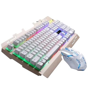 Tastatur- -Set Mechanische Usb-tastatur Mit Hintergrundbeleuchtung - Afbeelding 1 van 4