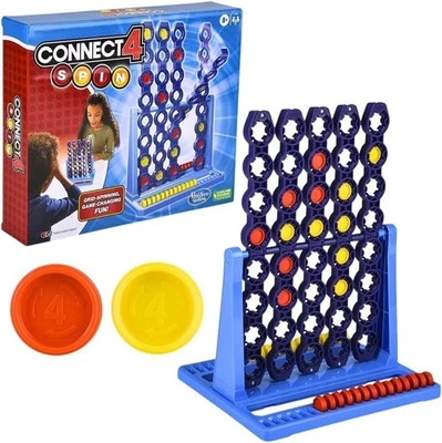 Hasbro Gaming Connect 4 Spin Game, Features Spinning Connect 4 Grid - Image 1 of 4