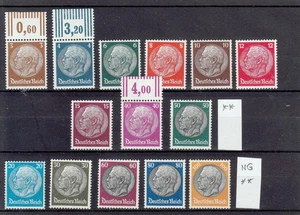 GERMANY  1933  REGULAR  SET   Mi 482-495  WMK 2 MNH**/ MINT NEW GUM - Picture 1 of 2
