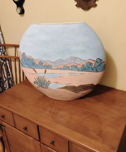 vera russell pottery vase SIGNED and Dated 8/4/1951 vintage 19" Aztec southwest - Picture 1 of 9