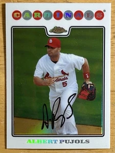 2008 Topps Chrome Albert Pujols Refractor #131 St. Louis Cardinals - Bild 1 von 2