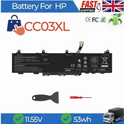 CC03XL Battery for HP ZBook Firefly 14 G7/G8 EliteBook 830 835 845 G7/G8 53wh - Image 1 of 4