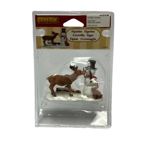 Figura de pueblo de Navidad Lemax Reindeer Snowman Snack Time 2007 #72542 - Imagen 1 de 7