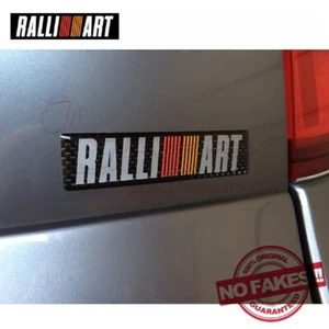 RALLIART Dry Carbon Emblem 2.6cm x 10.7cm for MITSUBISHI UNIVERSAL RA01310DC5 - Picture 1 of 3