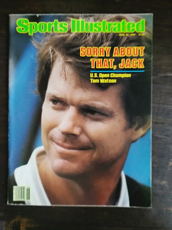 Sports Illustrated 25 de junho de 1982 Tom Watson US Open banca de jornal sem etiqueta 124 - Imagem 1 de 1
