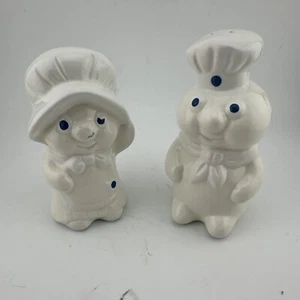Vintage Pilsbury Doughboy & Poppie Fresh Salt And Pepper Shakers - Picture 1 of 6
