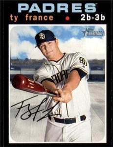 2020 Topps Heritage Base #351 Ty France - San Diego Padres