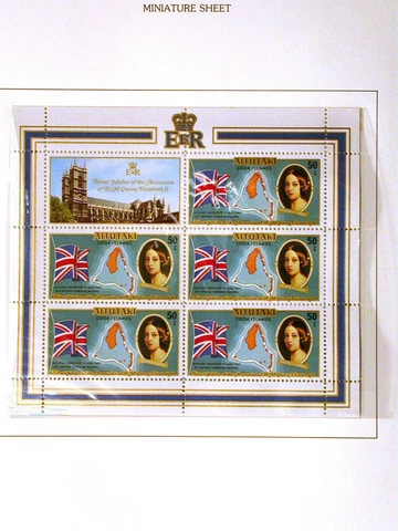 AITUTAKI Silver Jubilee of Accession of Queen Elizabeth II MNH souvenir sheet #4 Cover