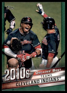 2020 Topps Decades' Best Green #DB86 Cleveland Indians