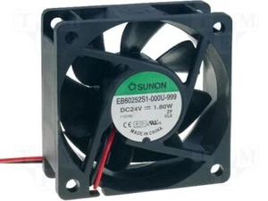 Sunon Lüfter 60x60x25mm EF60252S1-A99 DC 24V 4500 U/min 29dBA Gleitlager 2 Litze - Bild 1 von 1