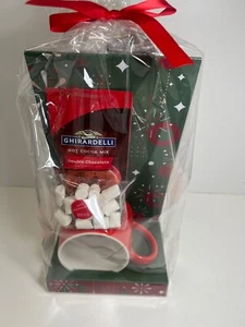 Ghirardelli Double Chocolate Ceramic Mug holiday gift set - Picture 1 of 4